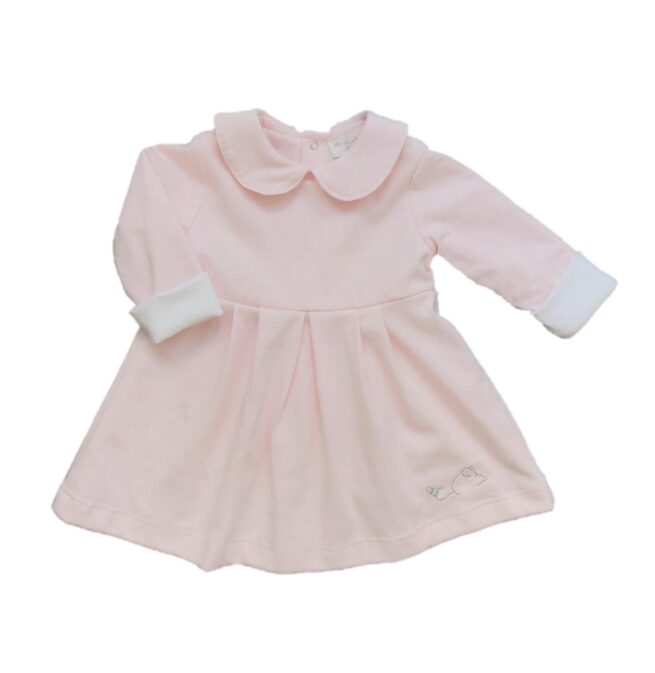 robe rose bebe bio made in france