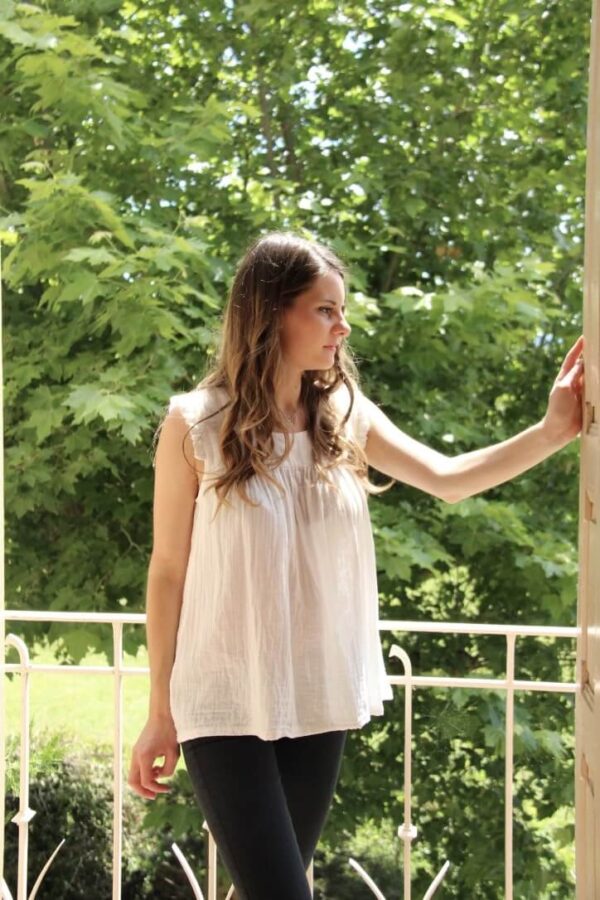 blouse gaze femme createur